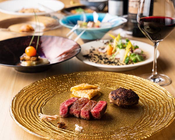 【淡路島×鉄板焼】極上淡路牛のステーキ&ハンバーグ『Teppanyaki Course 』(全9品)歓送迎会/記念日/デート