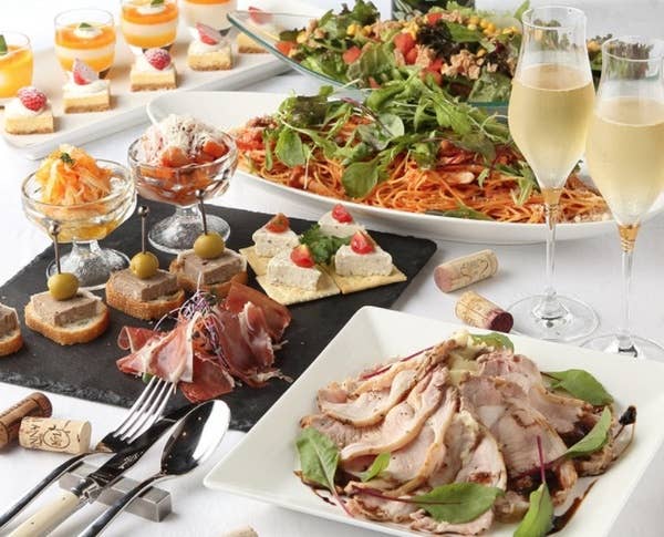 【貸切におすすめ】2時間飲み放題付き◆貸切ビュッフェプラン(全10品)6000円