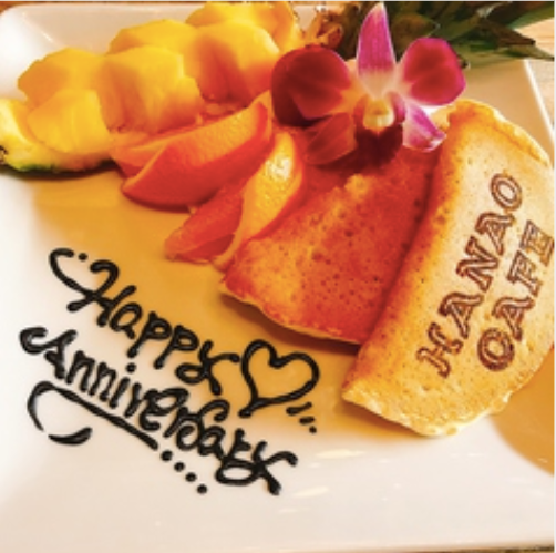 【記念日・誕生日におススメ】お祝いパンケーキ付アニバーサリープランA 全7品→2980円♪