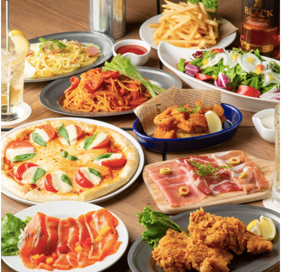 <6/23~>人気フード勢ぞろい!【スタンダードコース】2時間飲み放題付き 4400円⇒4000(税込)