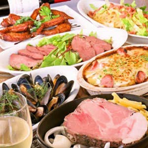 【東口店限定】炎のー栗豚肩ロース含む6品+120分飲み放題付3500円(税込)