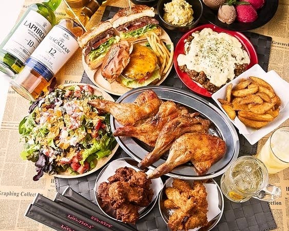 ◇当店名物詰め合わせ◇『フライエストコース』3時間飲み放題 + 全10品 もちろん中目黒1美味い!?ノーワックス無農薬レモンサワーも飲み放題