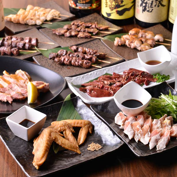 HP一番人気♪宴会に最適☆3時間飲み放題付+全8品⇒【4000円】
