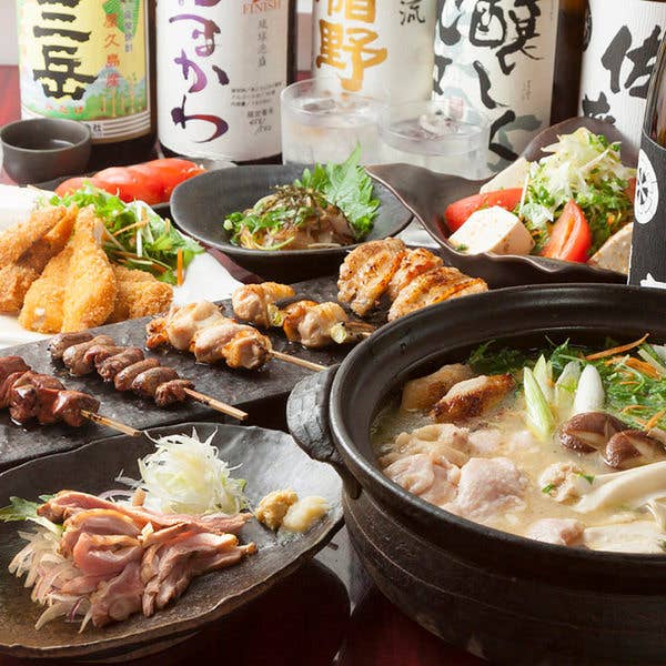 2時間たっぷり♪『鶏鍋コース』飲み放題付で5,000円(税抜) プラス1,500円で全てのドリンク飲み放題!