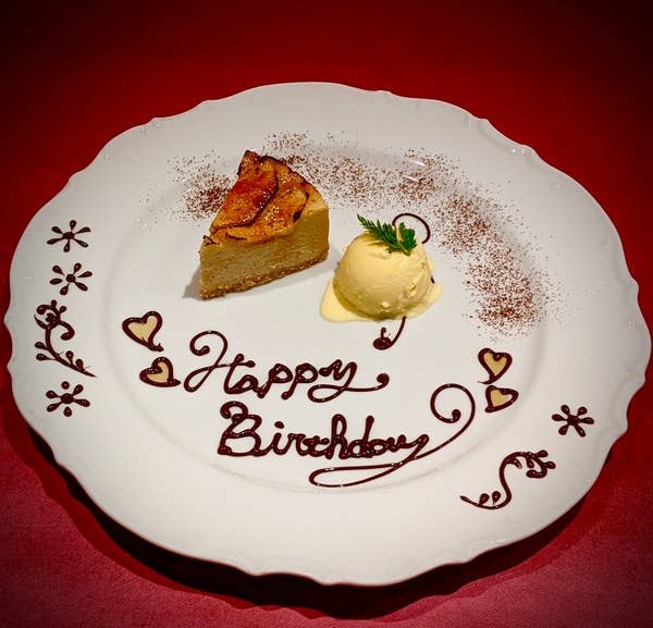 【誕生日・記念日コース】~デザートプレート付き~